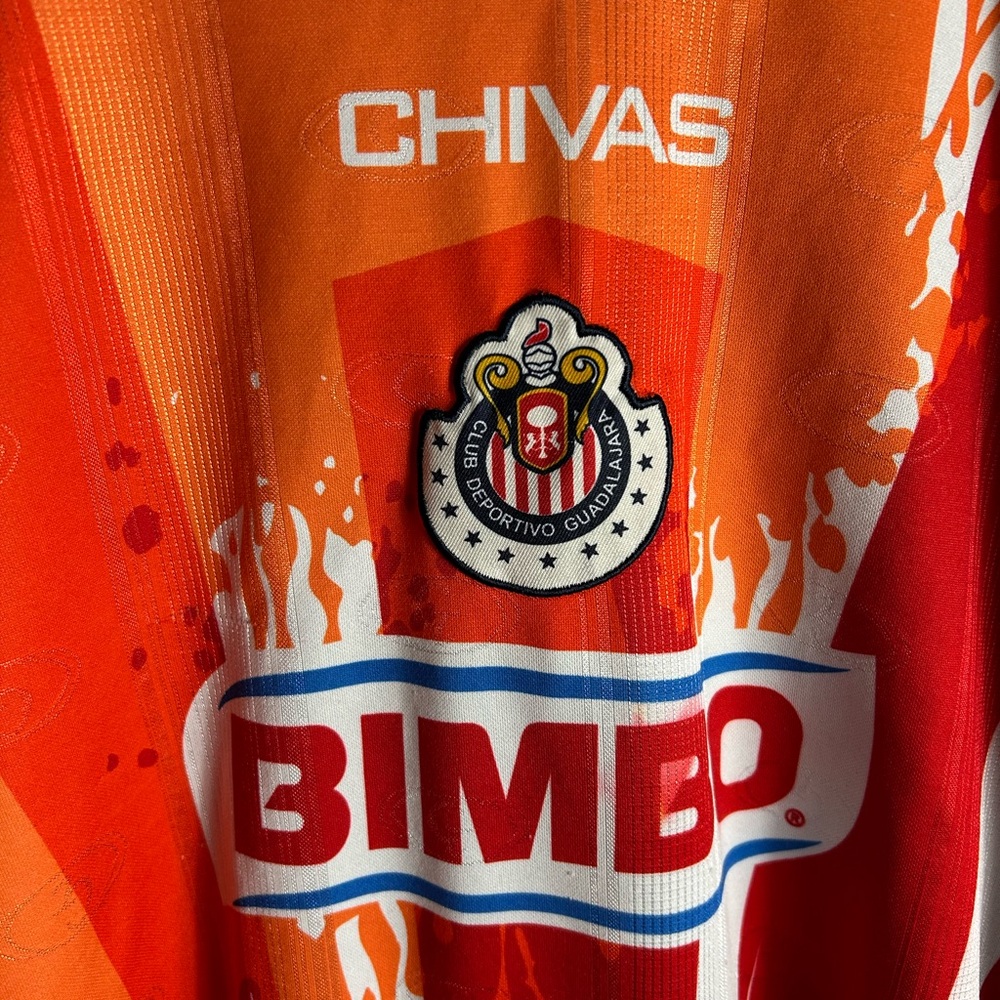 Chivas Mexican League Soccer Jersey Size G (large) - Picture 5 of 10